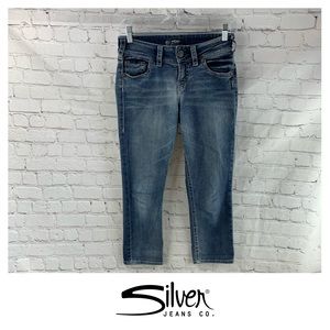 Silver Suki Capri Cropped Jeans